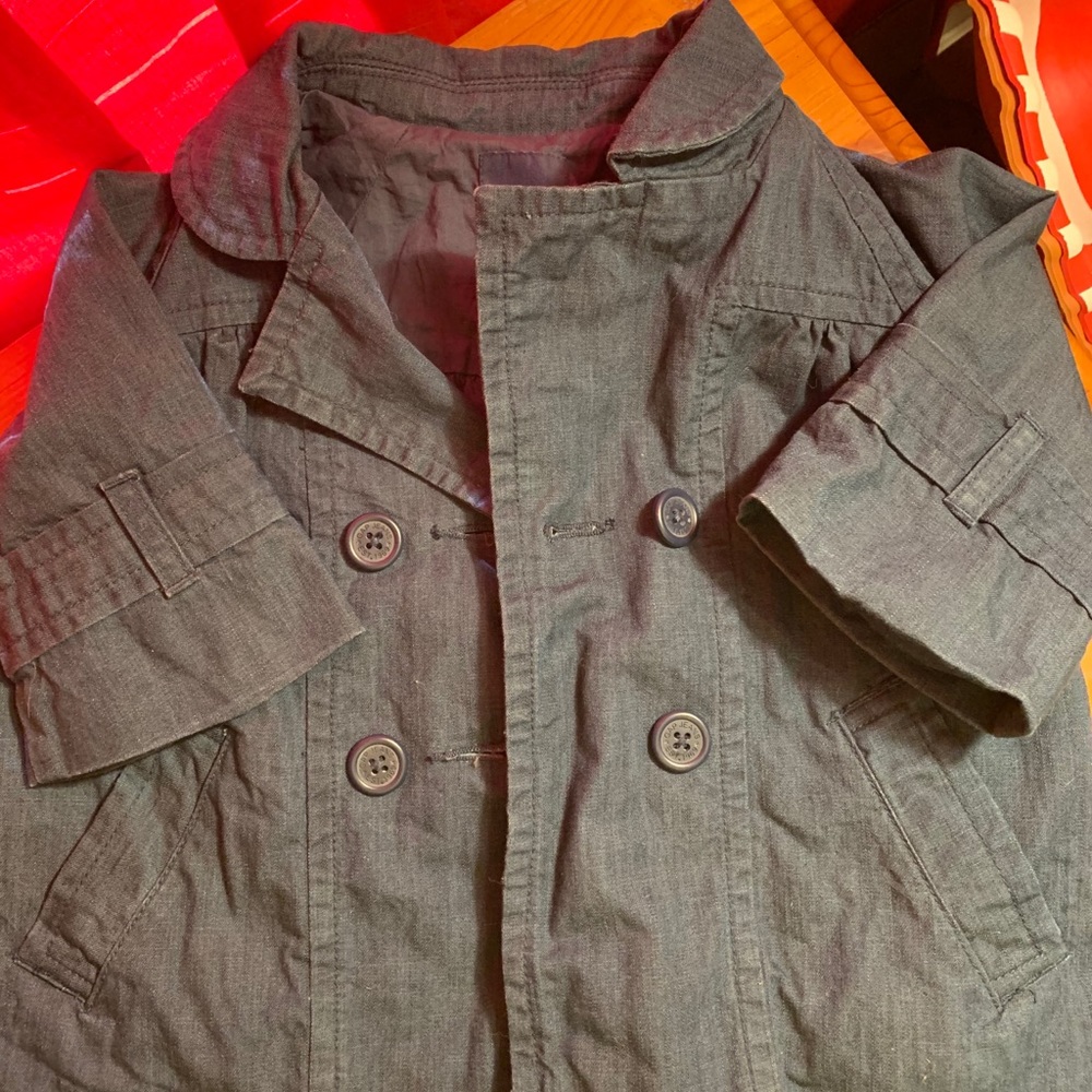 Gap girls 3/4 sleeve jean jacket